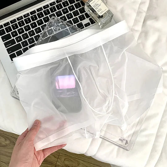 8 PCS Men Ice Silk Antibacterial Boxer Briefs